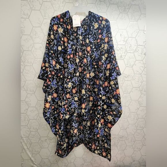New Women's Layering Kimono Sun Cover Poncho, One Size - Picture 1 of 4